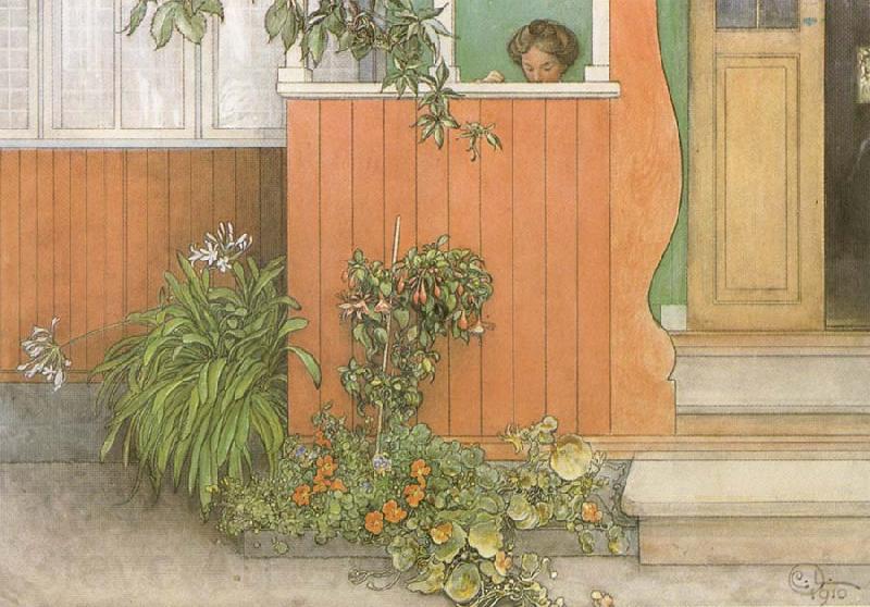 Carl Larsson Suzanne on the Front Stoop Germany oil painting art